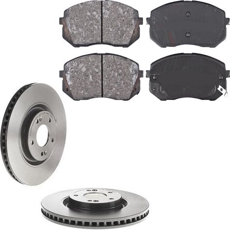 KIT FRENI ANTERIORI compatibile con HYUNDAI TUCSON (TL,TLE) - DISCHI + PASTIGLIE OEM: FDB5039 / 18177 , 18561 /SOSTITUZIONE DIRETTA/BASSA POLVERE/SILENZIOSO (1/5)