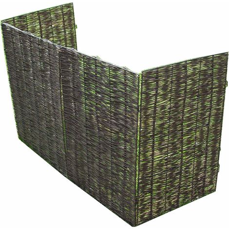 Willow Wheelie Bin Screen (Triple) (1/5)