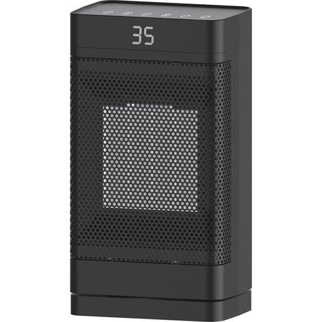 Chauffage d'appoint, radiateurs électriques portables 1500 W pour une utilisation en intérieur, minuterie 12 heures, 3 modes, chauffage de sécurité pour la maison, la chambre à coucher, le bureau (1/5)