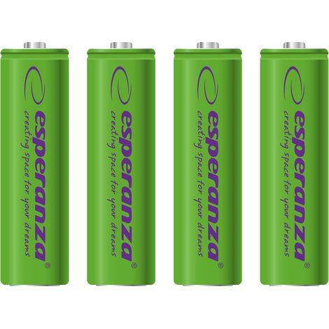Batterie Esperanza AA 2000mAh 4 pezzi verdi