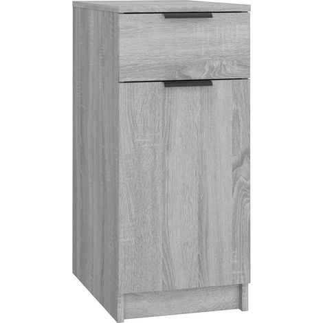 Maison Exclusive - Armadietto da Scrivania Grigio Sonoma 33,5x50x75 cm Legno (1/5)
