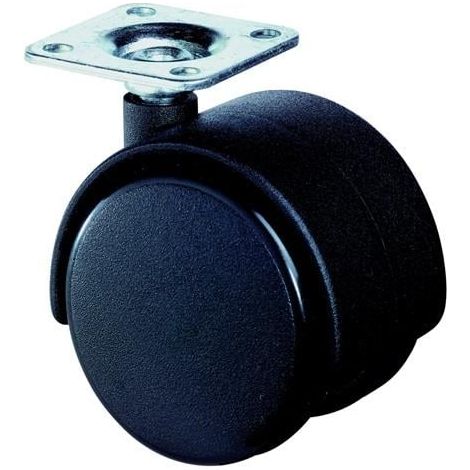 BS Rollen Kunststoffdoppelrolle hart Rad-Ø 40 mm 30 kg - F75.040.PL (1/3)