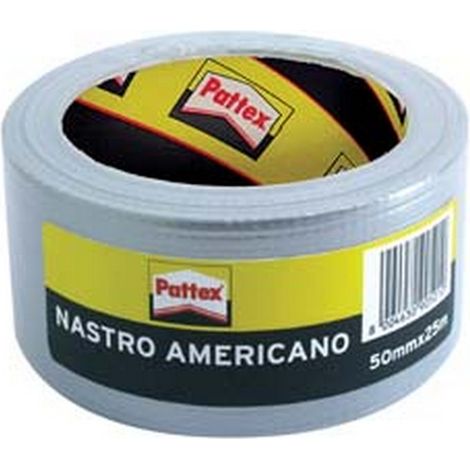 12PZ PATTEX NASTRO AMERICANO GRIGIO - mm.50h. in rotoli da mt.25