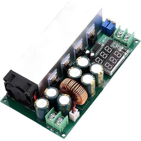 Convertisseur abaisseur de tension à courant continu, régulateur de tension, voltmètre à LED, 12-80 V CC, 20 A