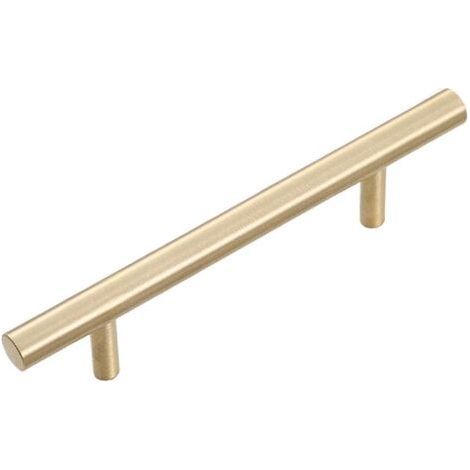 Armoire Porte Poignées - Acier Inoxydable Meubles Porte D'armoire de Cuisine Poignées Boutons de Tiroir Placard Pull doré avec Vis 96mm, 10pcs (1/5)