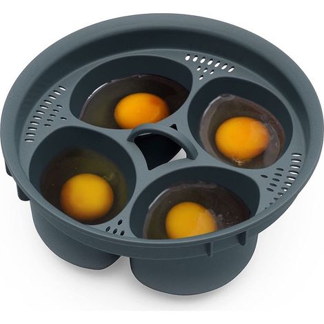 Stampo per uova in camicia, compatibile con Thermomix TM5/TM6, capacità 4 uova (1/5)
