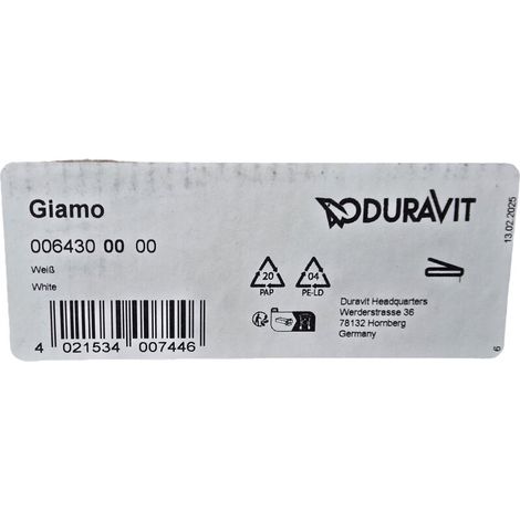 Duravit 0064300000 Abattant WC Giamo, blanc