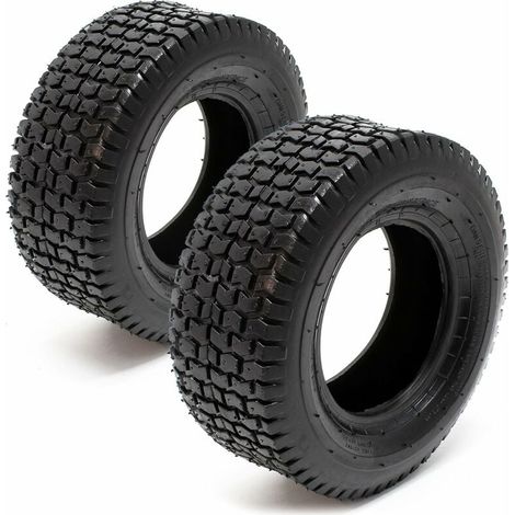 2 Pneus 13x5.00-6 sans chambre à air, caoutchouc butyle, antidérapant, pour tondeuse autoportée (1/5)