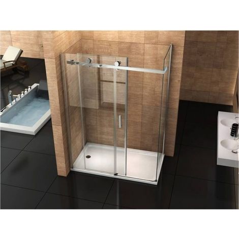 Bagno Italia Box Doccia 8mm 80x120 con anta scorrevole senza Profili (1/5)