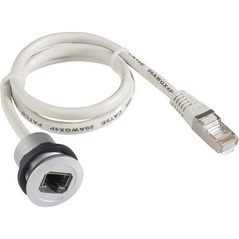 Embase RJ45 femelle Schlegel RRJRJ45 RJ45 embase femelle, mâle, droit Pôle: 8P8C gris 1 pc(s) D15572 (1/2)