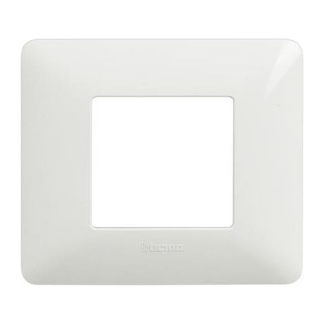 Placa de 2 módulos Am4802Bbn, color blanco, Matix