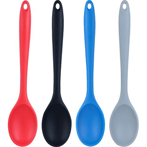 Cucchiaio in silicone antiaderente per cucinare, cuocere al forno e mescolare.