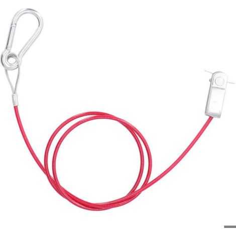 Cable De Rupture De Securite - Acier Inoxydable - Pour Remorque Et Voiture - 1 M - Rouge (1/5)