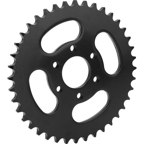 Pignon arrière 40 dents acier inoxydable noir alésage 37mm 6 trous chaîne 428 pour quad 4 roues VTT (1/5)