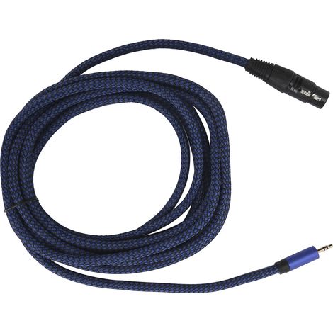 Câble de signal symétrique JORINDO XLR femelle vers jack 3,5 mm Câble de connexion XLR vers microphone 1/8 pouce