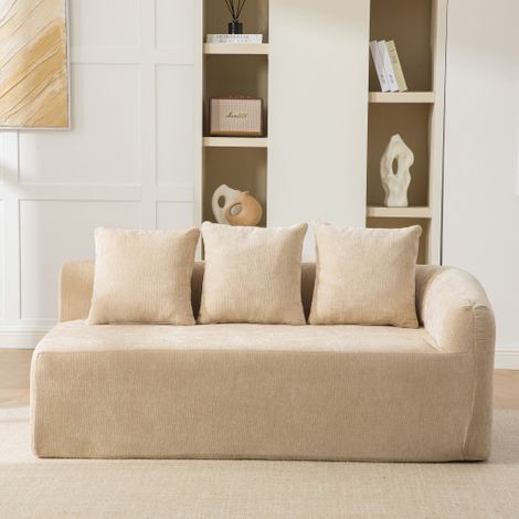 Un canapé modulaire compressé, revêtu de tissu chenille et garni d'une mousse haute résilience 30D. Facile à déplacer et doté d'une base antidérapante : un choix idéal pour les salons et autres espace (1/5)