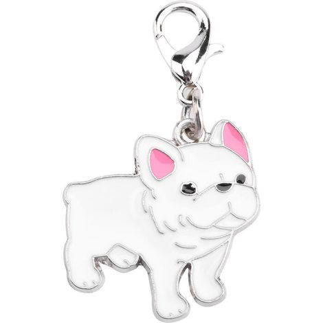Jeffergarden ‌Pendentif métallique pour collier de chien - Attache blanche, accessoire de décoration mignon‌ (1/5)