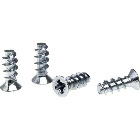 Tornillos para ventilador Akyga AK-CA-21 para ordenadores ATX, 4 unidades, acero galvanizado.