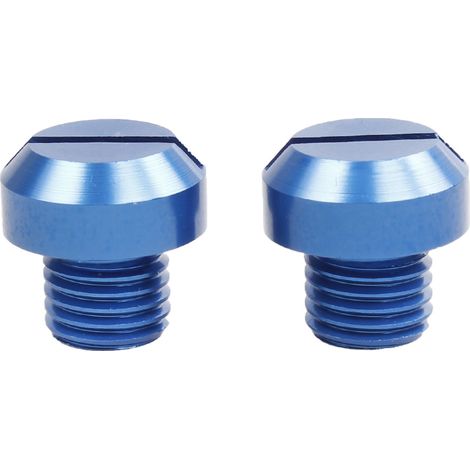 Motorcycle and electric vehicle rearview mirror cover plug decoration rearview mirror screw M10 - - reverse thread - blue (1/3)