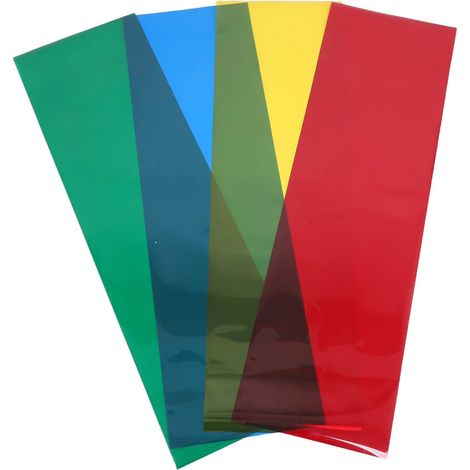 Film Couleur pour Vitre Autocollant en Pet Facile à Appliquer, Décoration Amovible pour Fenêtres et Lampes de Photographie, 4 Rouleaux pour Usage Créatif (1/5)