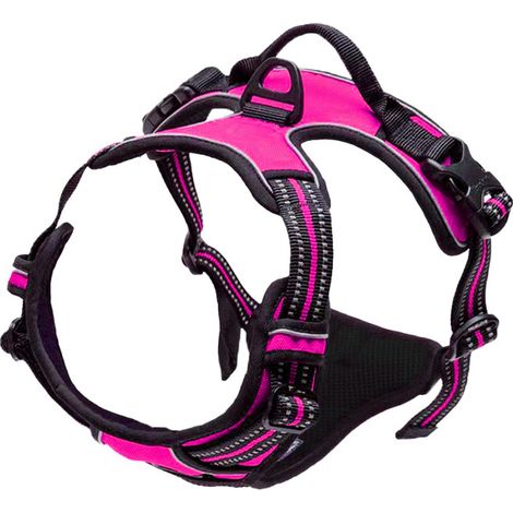 Filiyano-Harnais pour chien anti-traction, réglable, respirant, réfléchissant, rembourré, taille S (1/5)