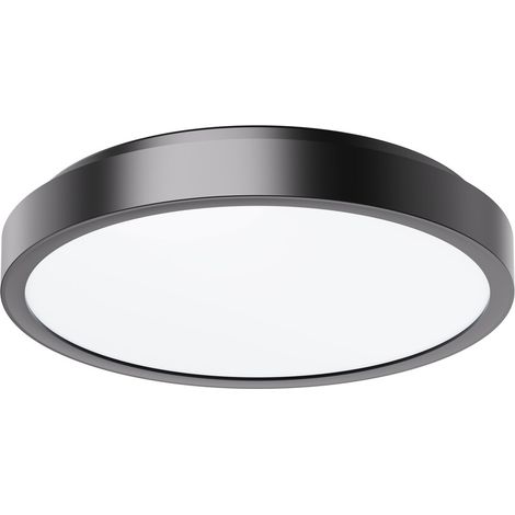 Plafonnier SDB Ø35 noir/blanc IP44 LED36W Samira Rab. (1/3)