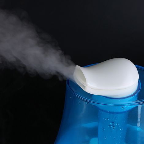 Humidificador ultrasónico con difusor LED, dos salidas, capacidad de 3 litros, salida de aire de 250 ml/h para aire purificado en el hogar o en la oficina. (1/5)