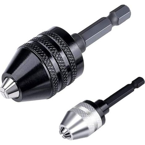 Foret sans clé 0,3-6,5 mm 6,35 mm (1/4") Mandrin hexagonal sans clé Convertisseur d'adaptateur à changement rapide (1/5)