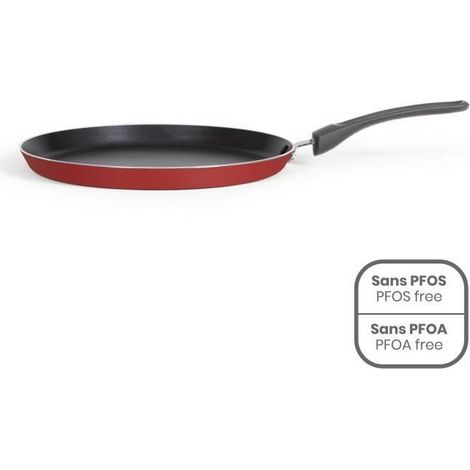 Premier Chef - Crepiere 26 cm - LIVOO - MEP149 - Antiadhésif sans PFOA ni PFOS - Manche silicone - Tous feux dont induction