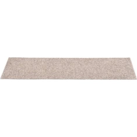 Tapis d'escalier - AKOZON - Rectangulaire - 15pcs - 76x20cm - Crème (1/4)