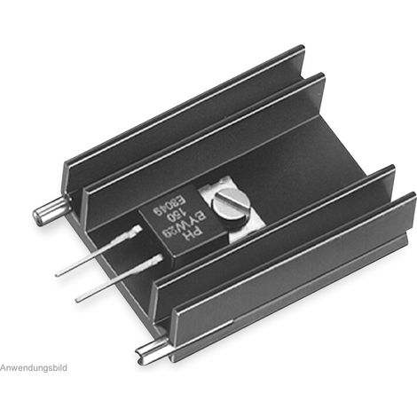 FISCHER ELEKTRONIK Kühlkörper, SK 145 25,4 STS, Leiterkartenkühlkörper , schwarz, Aluminium (1/2)