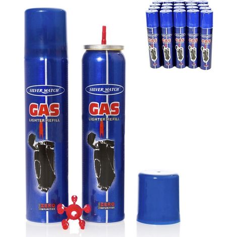 90-ml-Nachfüllkartusche für Feuerzeuggas „Silver Match“