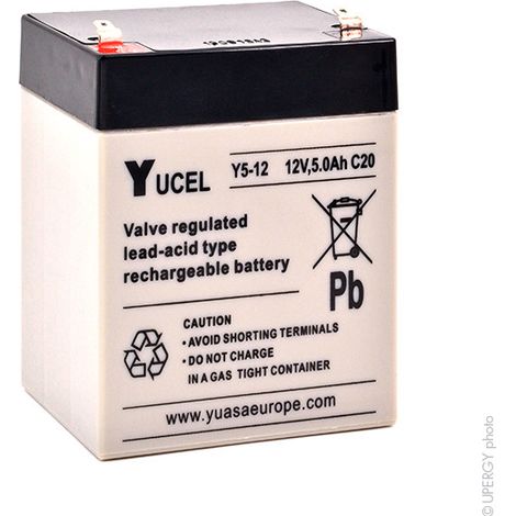 Yucel - Batterie plomb AGM YUCEL Y5-12 12V 5Ah F4.8