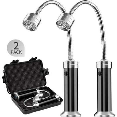 Ultrahelle LED-Grilllampe mit Magnetfuß, wetterfest.