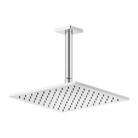 Gessi Rilievo, ducha mural anticalcárea 250x250 mm, con junta y