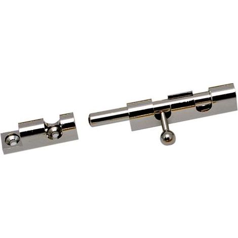 Imof catenacciolo tondo nichelato lucido 80 mm catenaccio cannone porte