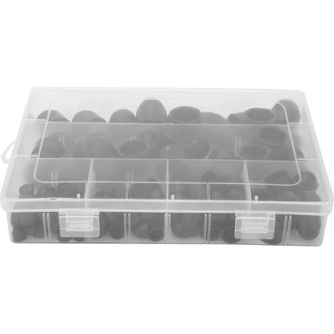 145pcs/boîte PE assortiment écrous hexagonaux à dôme M4 M5 M6 M8 M10 M12 pour mécanique meuble auto (1/5)