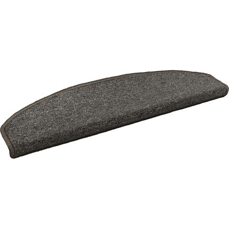 Alfombras autoadhesivas para escaleras 15 pcs Gris oscuro vidaXL