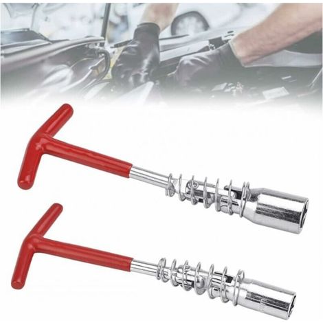 2 Pcs Spark Plug Wrench 16mm & 21mm Motorcycle Spark Plug Wrench Spark Plug Wrench Car Spark Plug Wrench Lawn Mower Spark Plug Remover Spark Plug Wrench Spark Plug Socket For Engine Spark Plug (1/5)