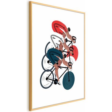 Cartel - Juegos Olímpicos - carrera de ciclismo (1/4)