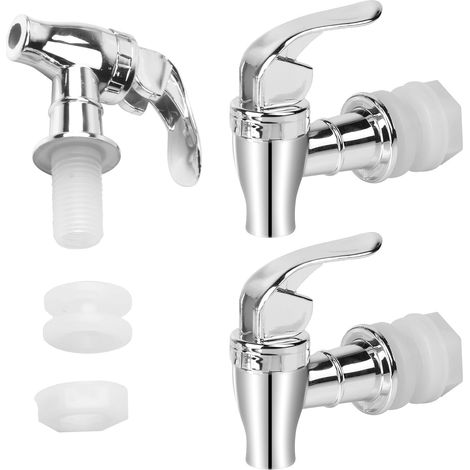 Grifo de repuesto de acero inoxidable para bebidas, paquete de 2, para vino, cerveza, jugo, bebidas frías y calientes, dispensador de café.