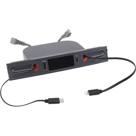 Station d'accueil hub USB avec câble rétractable, 4 ports, charge rapide, remplacement pour Tesla Model 3 Y (2021-2023) (1/5)