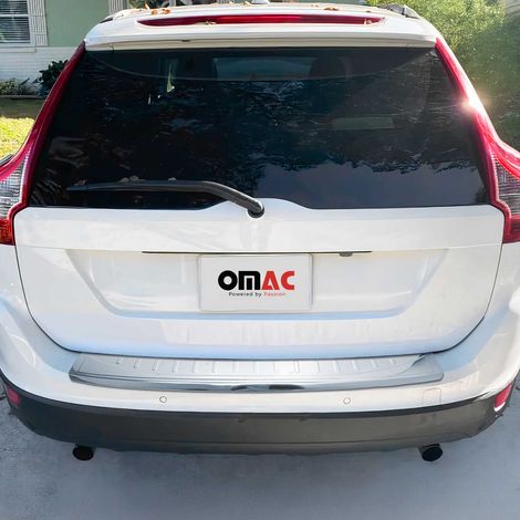 Protection Seuil de Pare-Chocs Arriére Compatible avec Volvo XC60 2014-2017 Acier INOX (1/5)