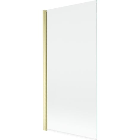 Mexen Mist paroi de douche 1-volet 90 x 150 cm, transparent, or brossé - 8A9-090-001-55-00 (1/4)