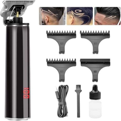 Tondeuse à Cheveux - Professionnelle - 0mm - Sans Fil - Rechargeable - 180 min d'autonomie (1/4)
