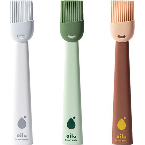 3 Pièces Pinceaux à Pâtisserie Pinceau Alimentaire Pinceau Cuisine Brosse à Huile pour Barbecue en Silicone Résistant à la Chaleur pour La Cuisson Au Barbecue Le Barbecue La Marinade De Cuisine (1/5)