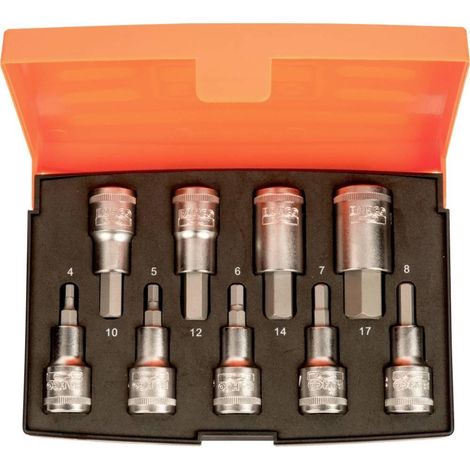 Juego 9 vasos con punta hexagonal