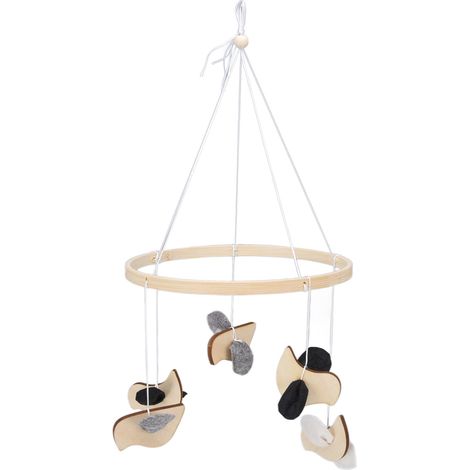 Carillon éolien en bois fabriqué à la main avec des motifs animaliers – Carillon éolien à suspendre pour terrasse, jardin, pelouse, balcon, salon, chambre (1/5)