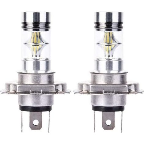 2x H4 Cree LED 100W 20SMD Super Brillant Brouillard Lampe LED Blanc 6000K (1/5)