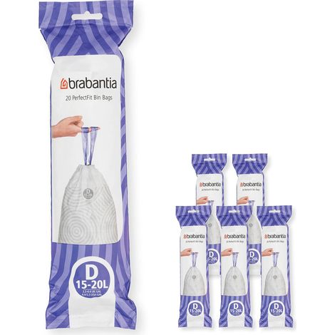 PerfectFit Bags, Code D, 15-20L,120 Bags (1/5)